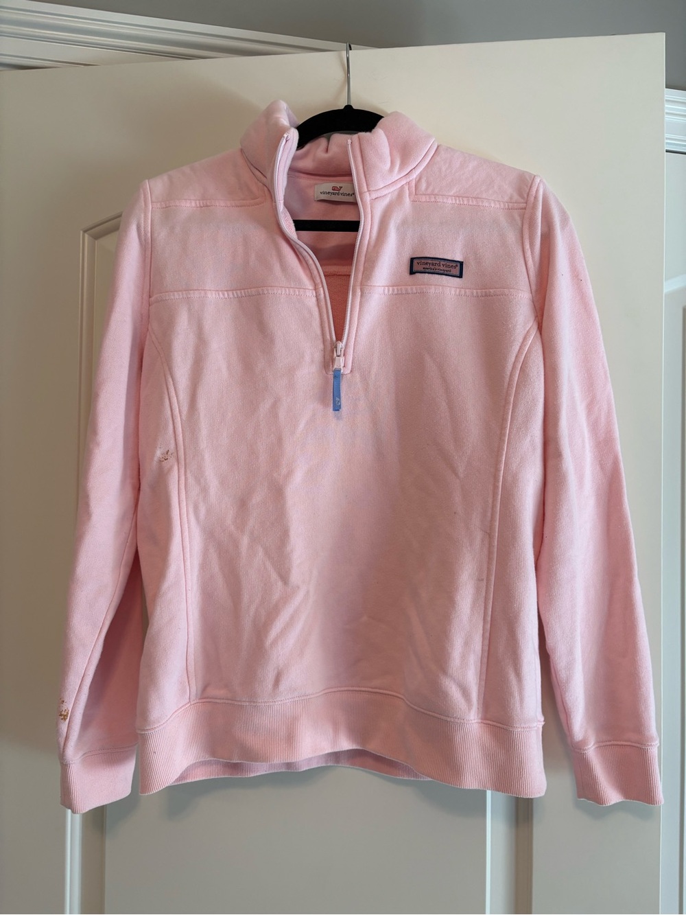 Vineyard Vines Light Pink Quarter-Zip Pullover - Picture 2 of 6